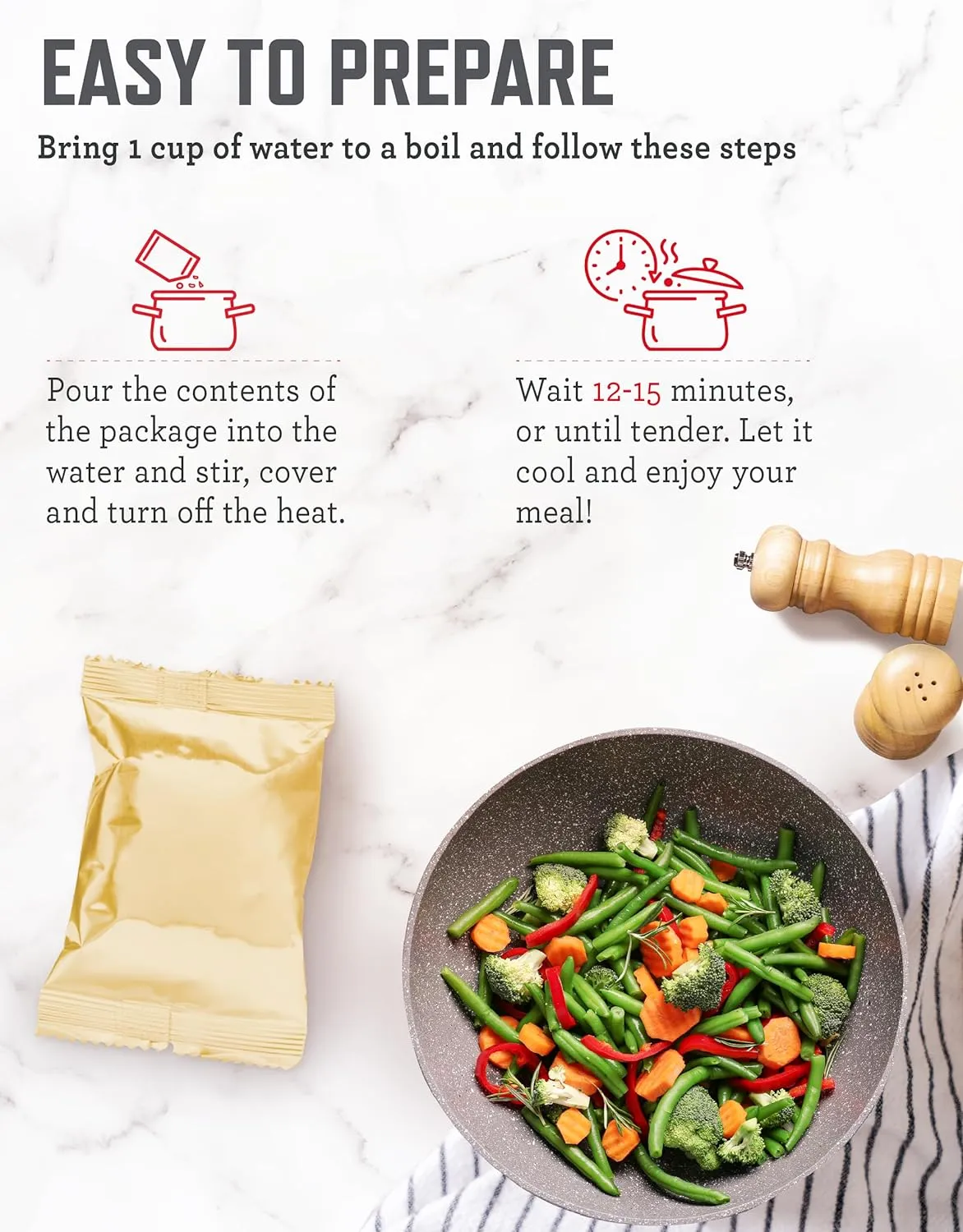 120 Serving Freeze Dried Vegetable Bucket