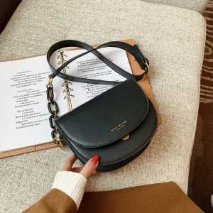 2022 winter new shoulder bag ladies casual messenger bag fashion mobile phone bag mini saddle bag luxury women's bag