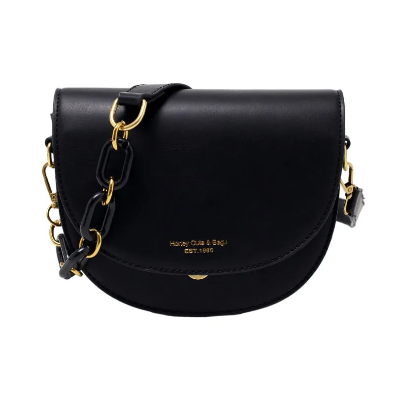 2022 winter new shoulder bag ladies casual messenger bag fashion mobile phone bag mini saddle bag luxury women's bag
