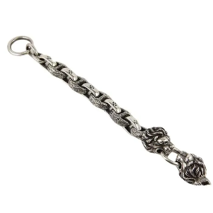 925 Sterling Silver Lion Chain Bracelet