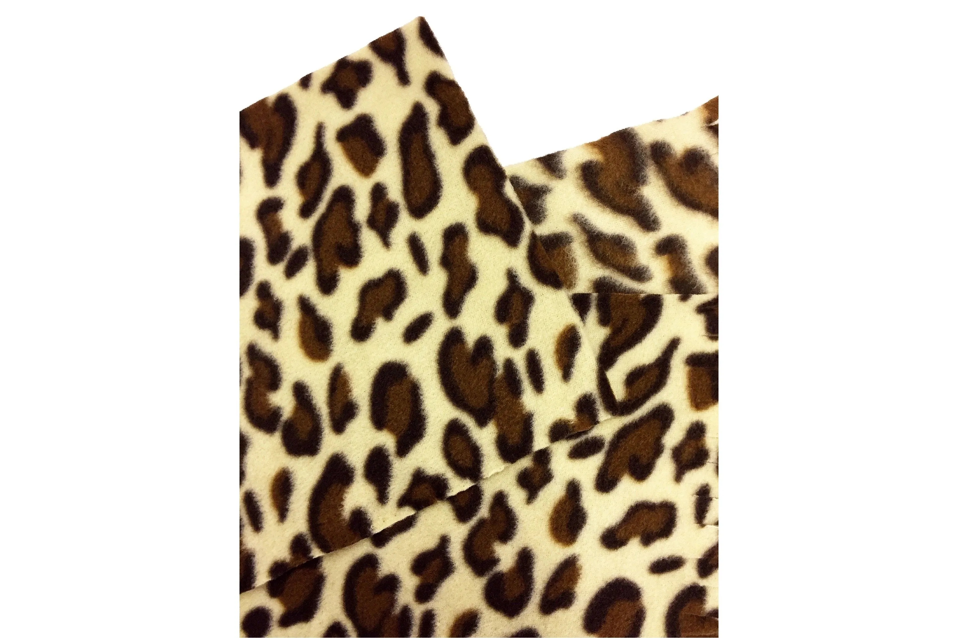 Animal Print Fleece Scarf, Gloves, & Beanie Set