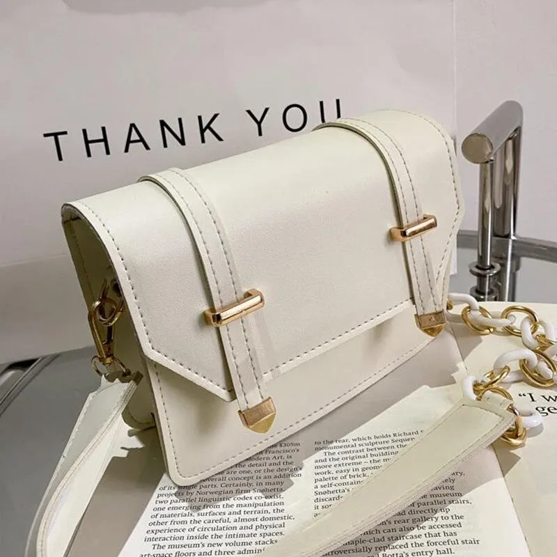 Back to College Fashion Crossbody Bags for Women Chain Designer PU Leather Luxury Desiger Bag 2021 Women Trend Shoulder Branded Trending Bags