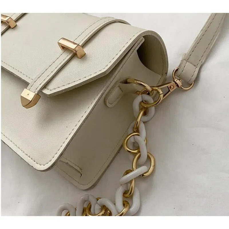 Back to College Fashion Crossbody Bags for Women Chain Designer PU Leather Luxury Desiger Bag 2021 Women Trend Shoulder Branded Trending Bags