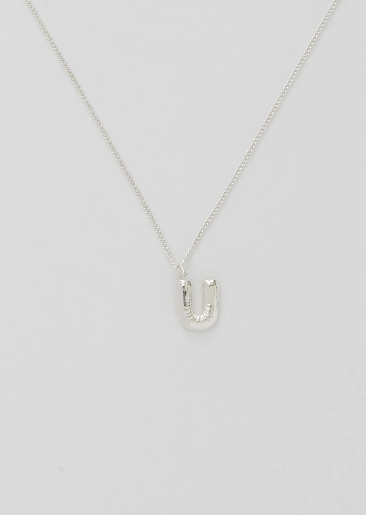 Balloon Letter Necklace - U