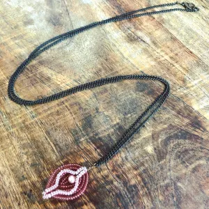 Beaded Pearl Vulva Necklace