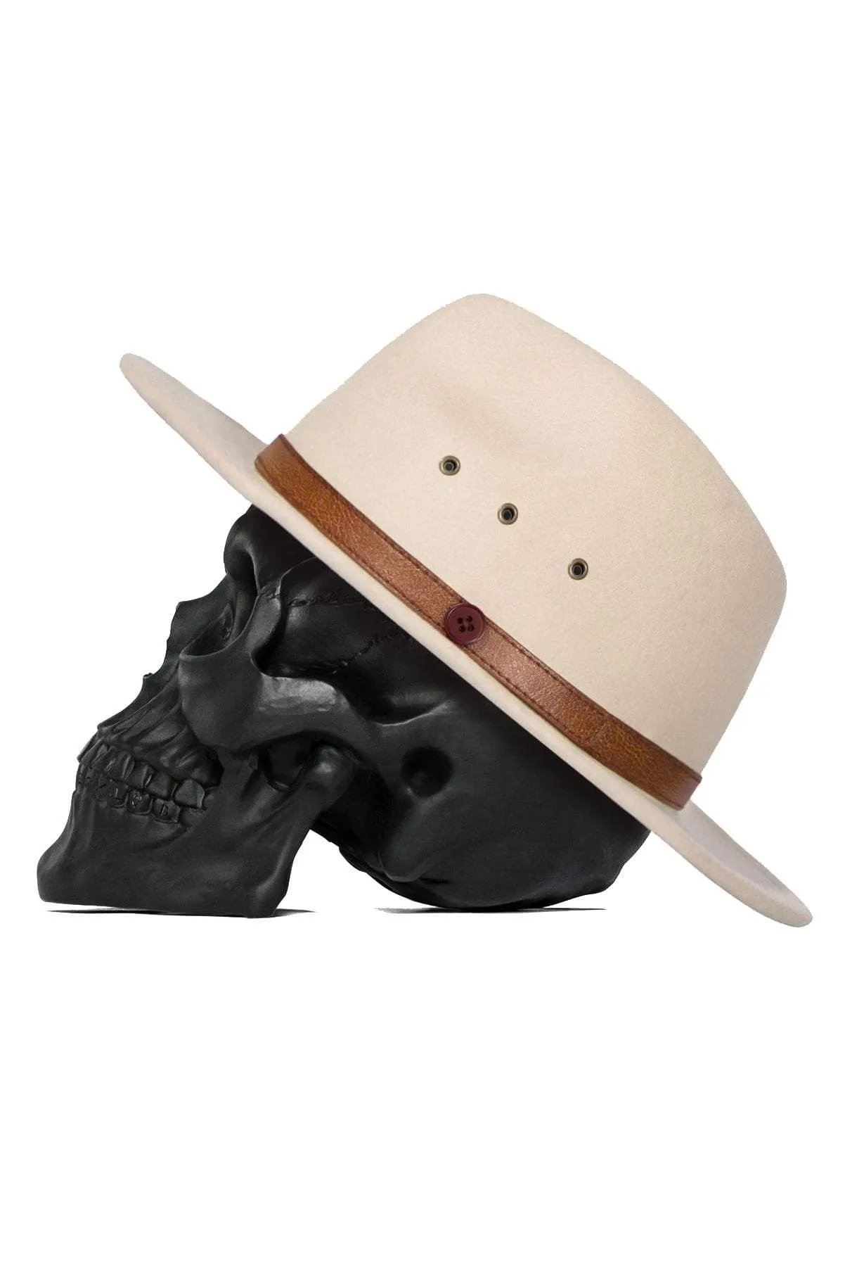 BILLY BONES CLUB C.R.E.A.M FEDORA - CREAM
