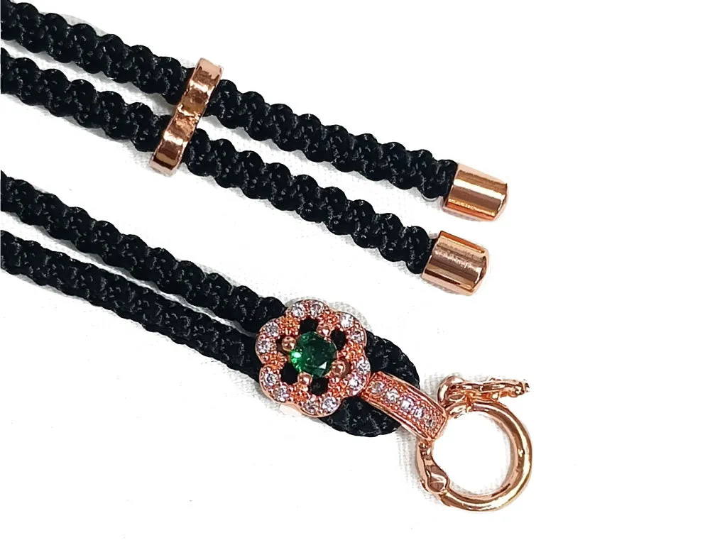 Black & Antique Golden Dual Design 08 Jewelry Making Chain with Charms