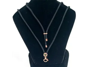 Black & Antique Golden Dual Design 08 Jewelry Making Chain with Charms