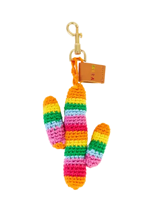 Cactus Hand Crochet Bag Charm