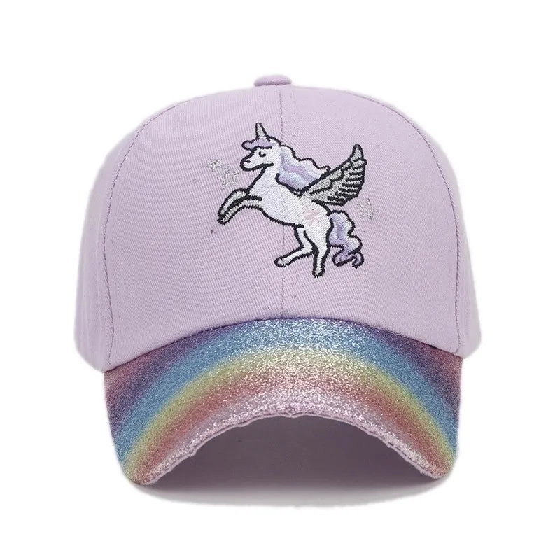 Children Unisex Cartoon Style Cute Preppy Style Cartoon Embroidery Baseball Cap
