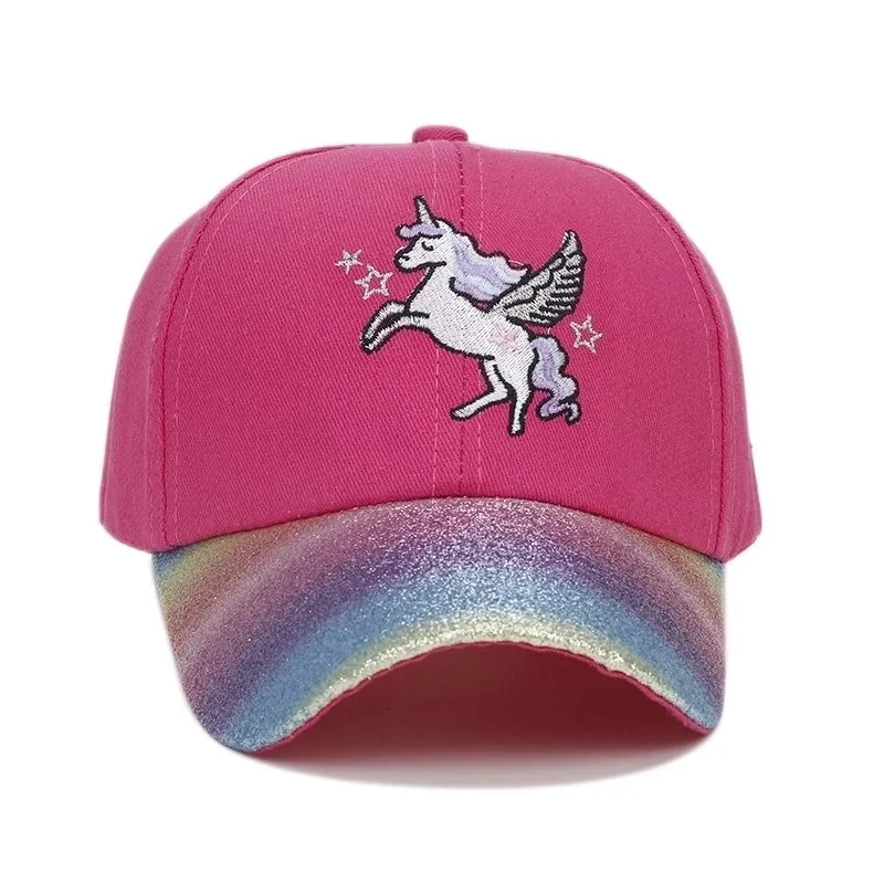Children Unisex Cartoon Style Cute Preppy Style Cartoon Embroidery Baseball Cap