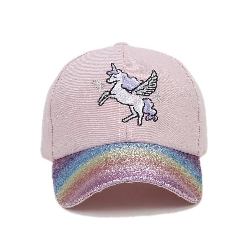 Children Unisex Cartoon Style Cute Preppy Style Cartoon Embroidery Baseball Cap