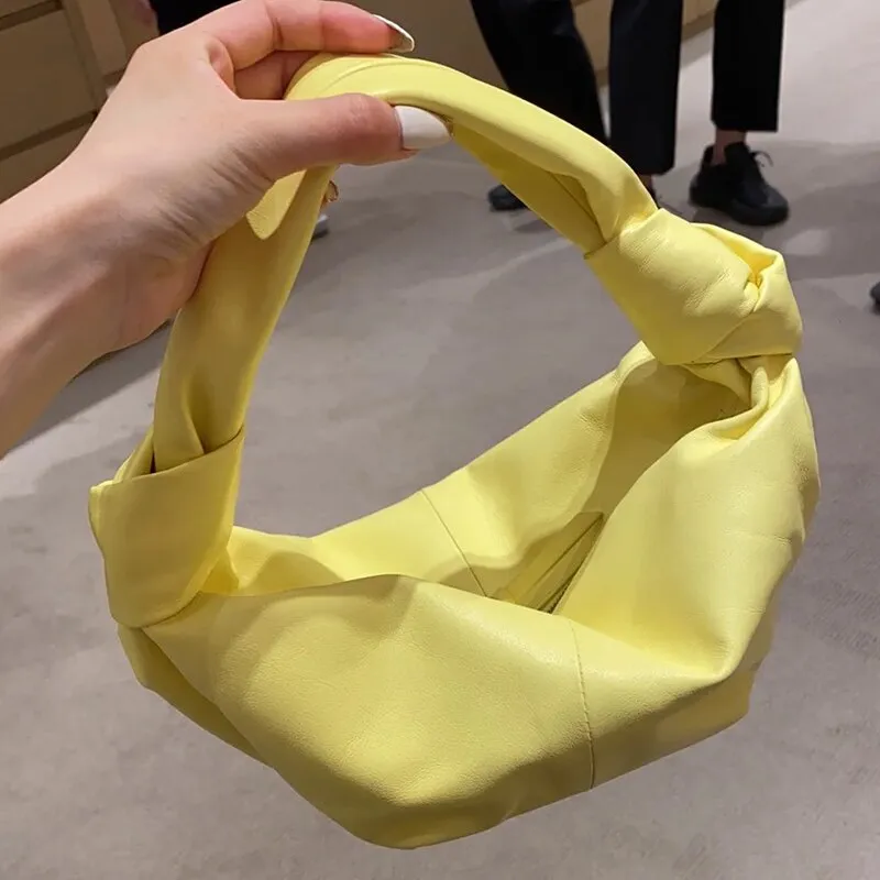 Christmas Gift Brand Designer Hobo Shoulder Bags for Women Knot Handle Ladies Crossbody Bag Long Strap Fashion Female Purses and Handbag Dating