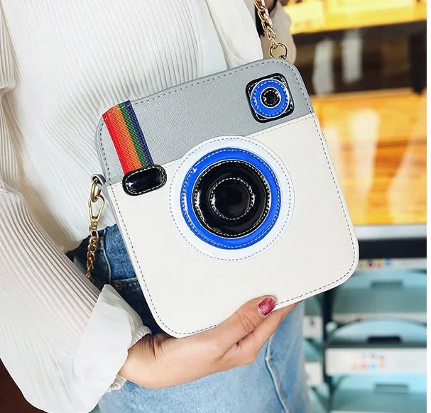 Christmas Gift Funny Camera Designer small Flap Bag women PU Leather Shoulder Messenger Crossbody Bags Clutch Purse Day Clutches bolsa
