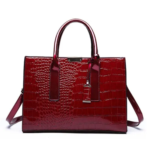 Christmas Gift Luxury Womens Bags Designer Crocodile Pattern Shoulder Bag PU Leather Brand Woman Crossbody Casual Handbag  Women Tote Bags Sac