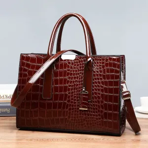 Christmas Gift Luxury Womens Bags Designer Crocodile Pattern Shoulder Bag PU Leather Brand Woman Crossbody Casual Handbag  Women Tote Bags Sac