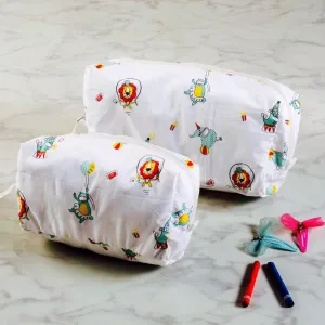 Circus Circus Travel Pouch Set <br> Set of 2 (Small & Large)