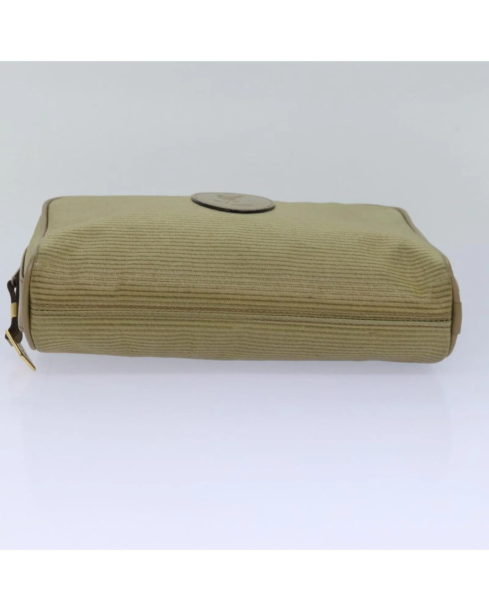 Coated Canvas Pouch with Dust Bag