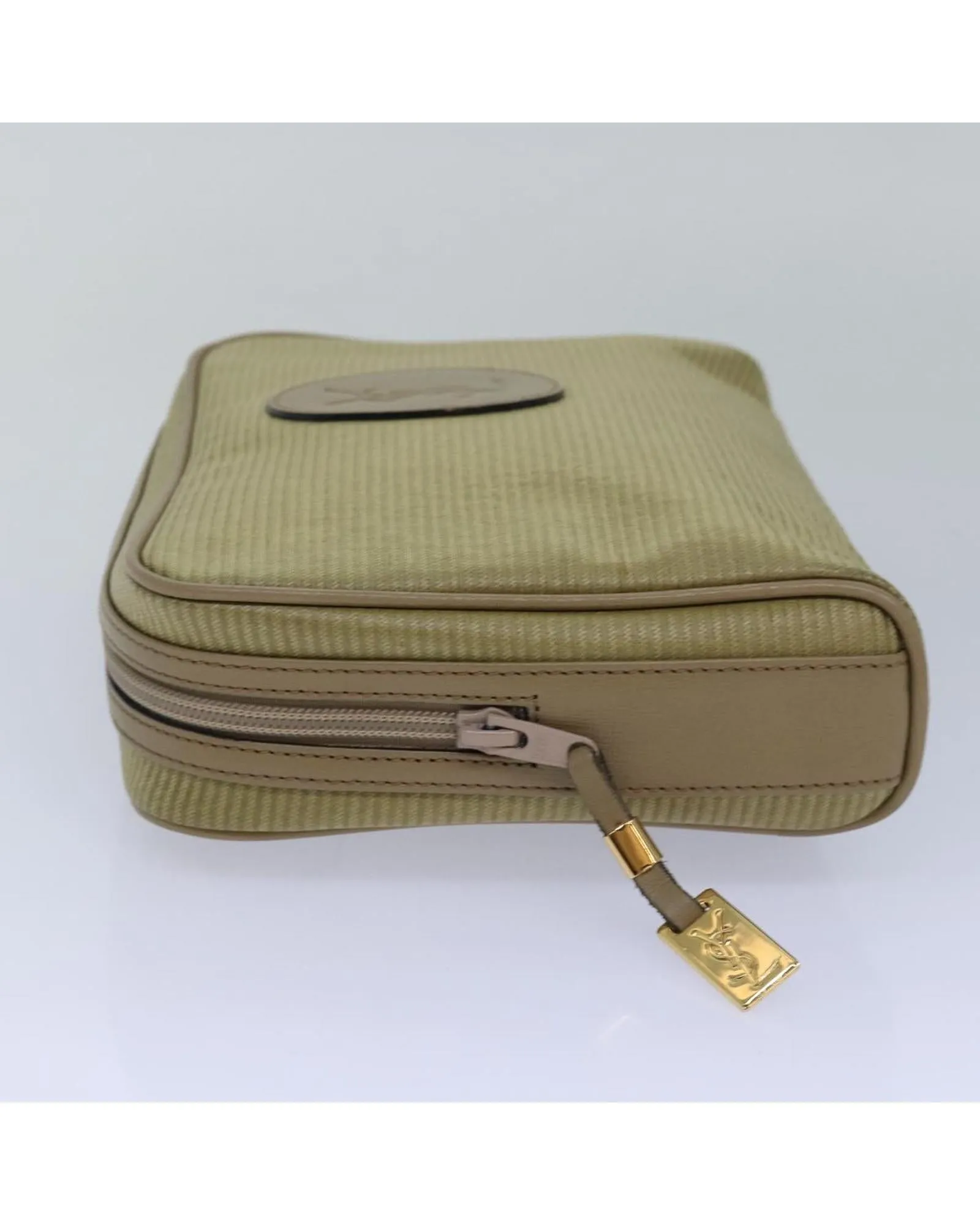 Coated Canvas Pouch with Dust Bag