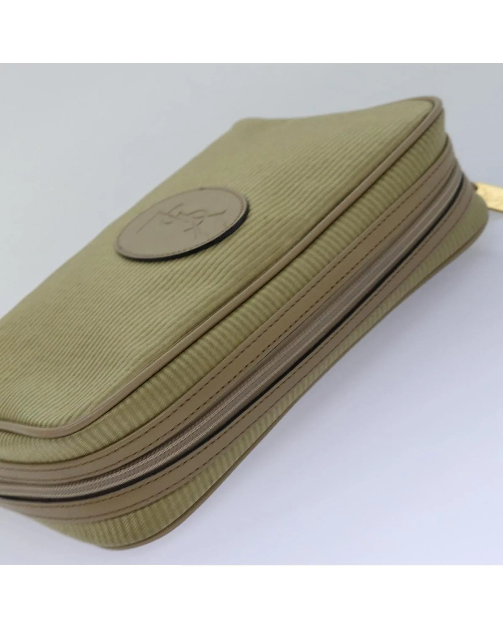Coated Canvas Pouch with Dust Bag