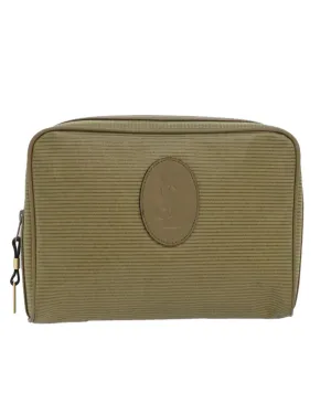 Coated Canvas Pouch with Dust Bag