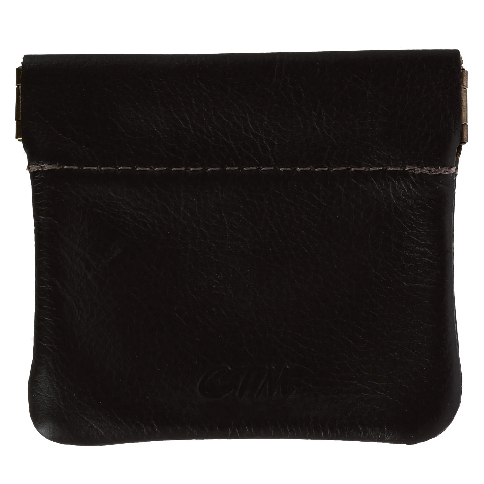 CTM® Leather Squeeze Coin Change Pouch