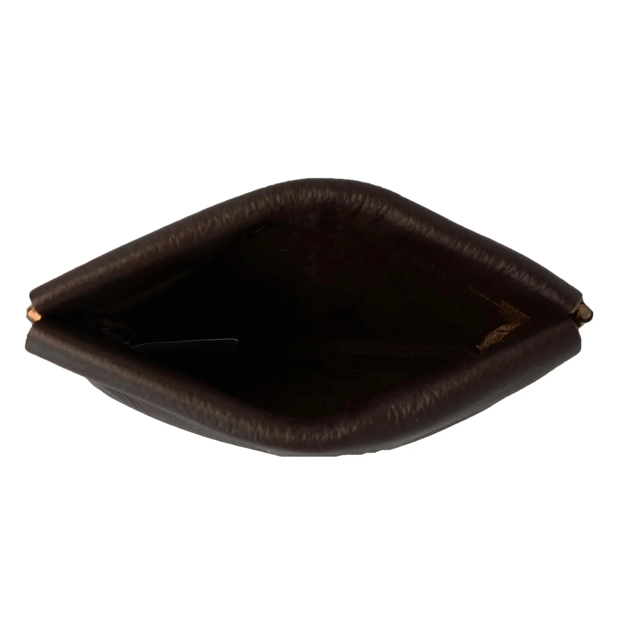 CTM® Leather Squeeze Coin Change Pouch