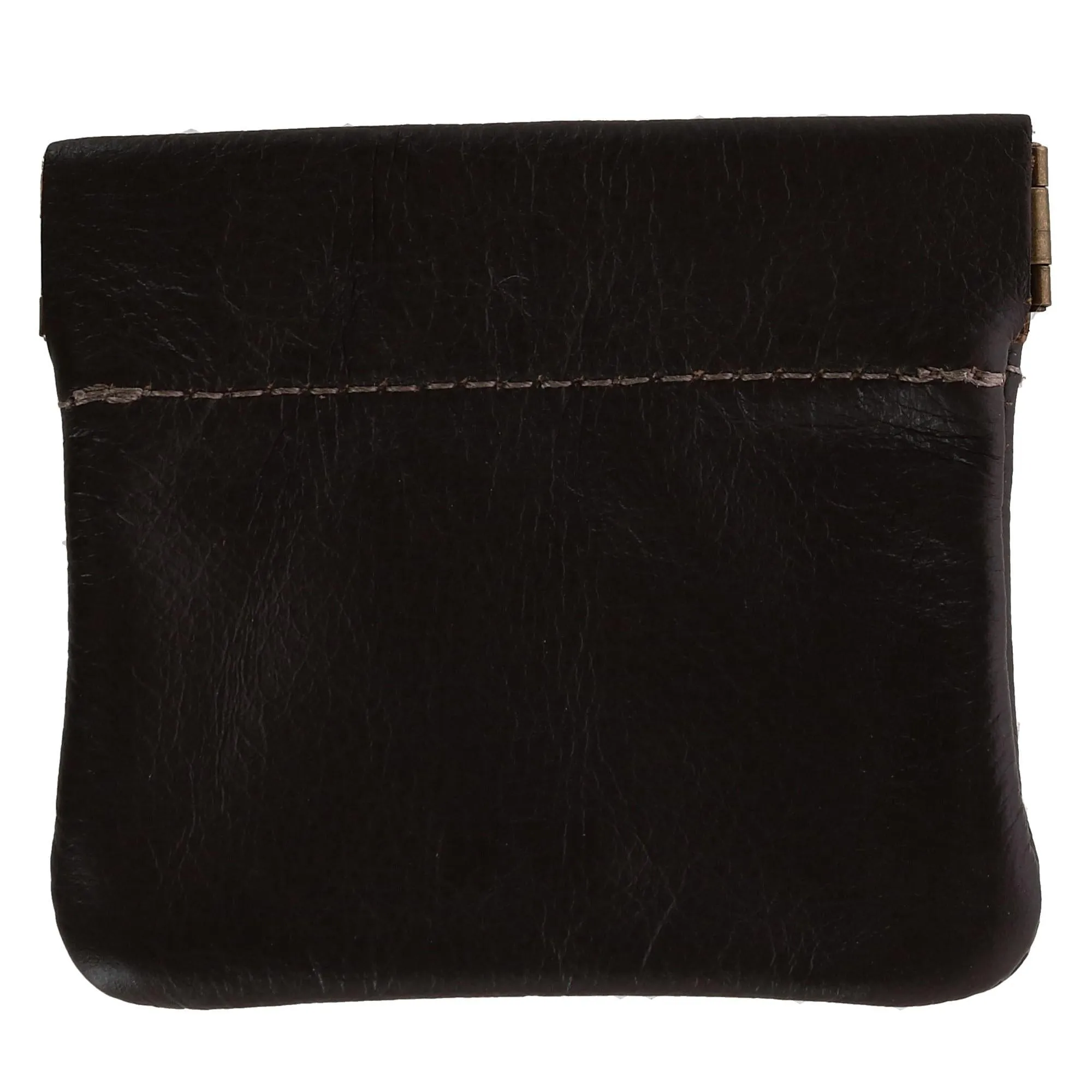 CTM® Leather Squeeze Coin Change Pouch
