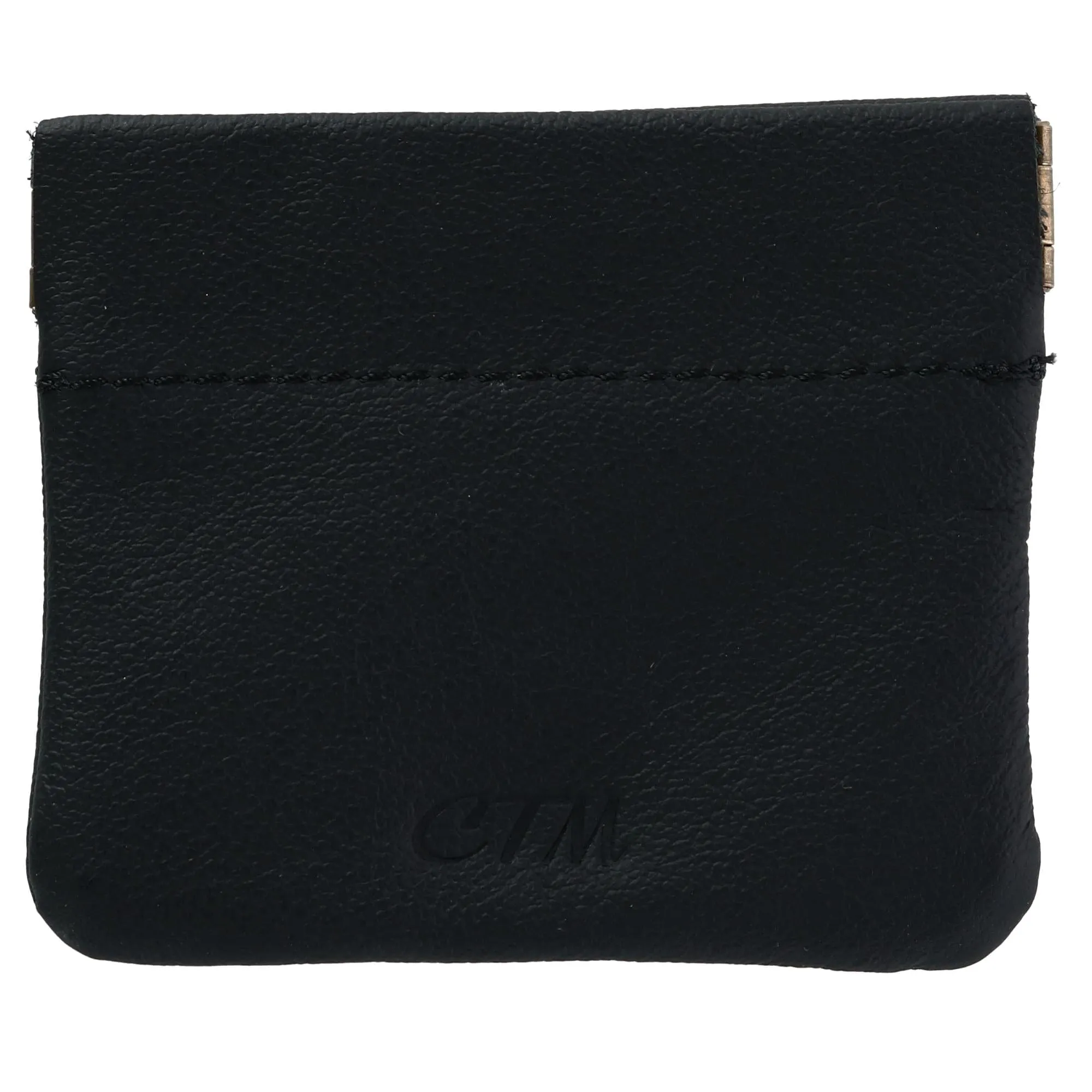 CTM® Leather Squeeze Coin Change Pouch
