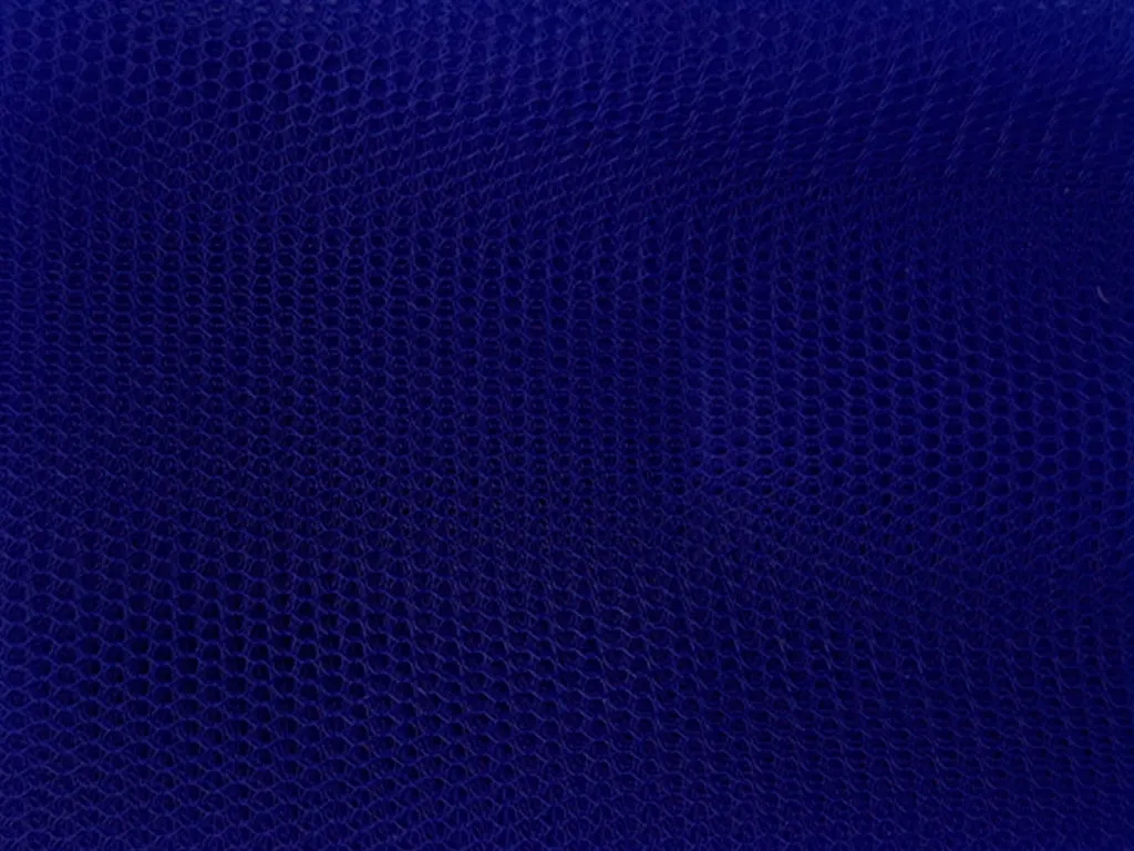 Dark Royal Blue Plain Net Fabric (Wholesale)