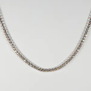 Diamond Cut Solid Gold Franco Chain