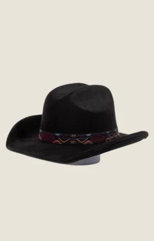 Dolly Embroidered Strap Cowboy Hat