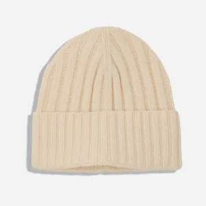 Euclid Wool Cream Beanie