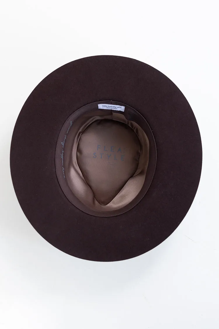 Flea Style Lenny Espresso Short Brim Hat
