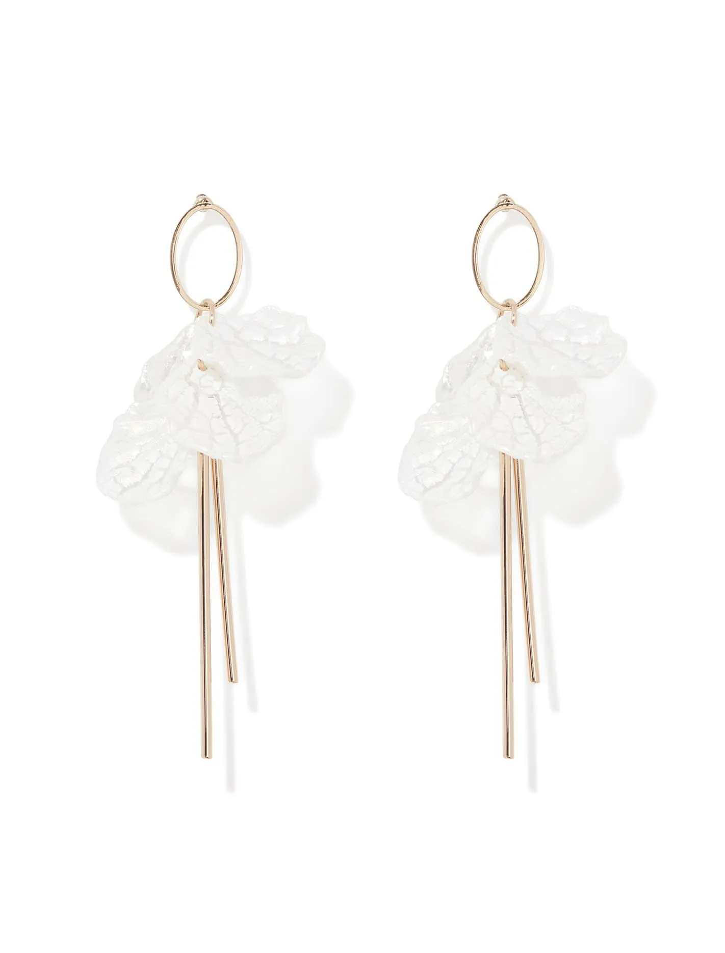Flora Petal Bar Drop Earrings