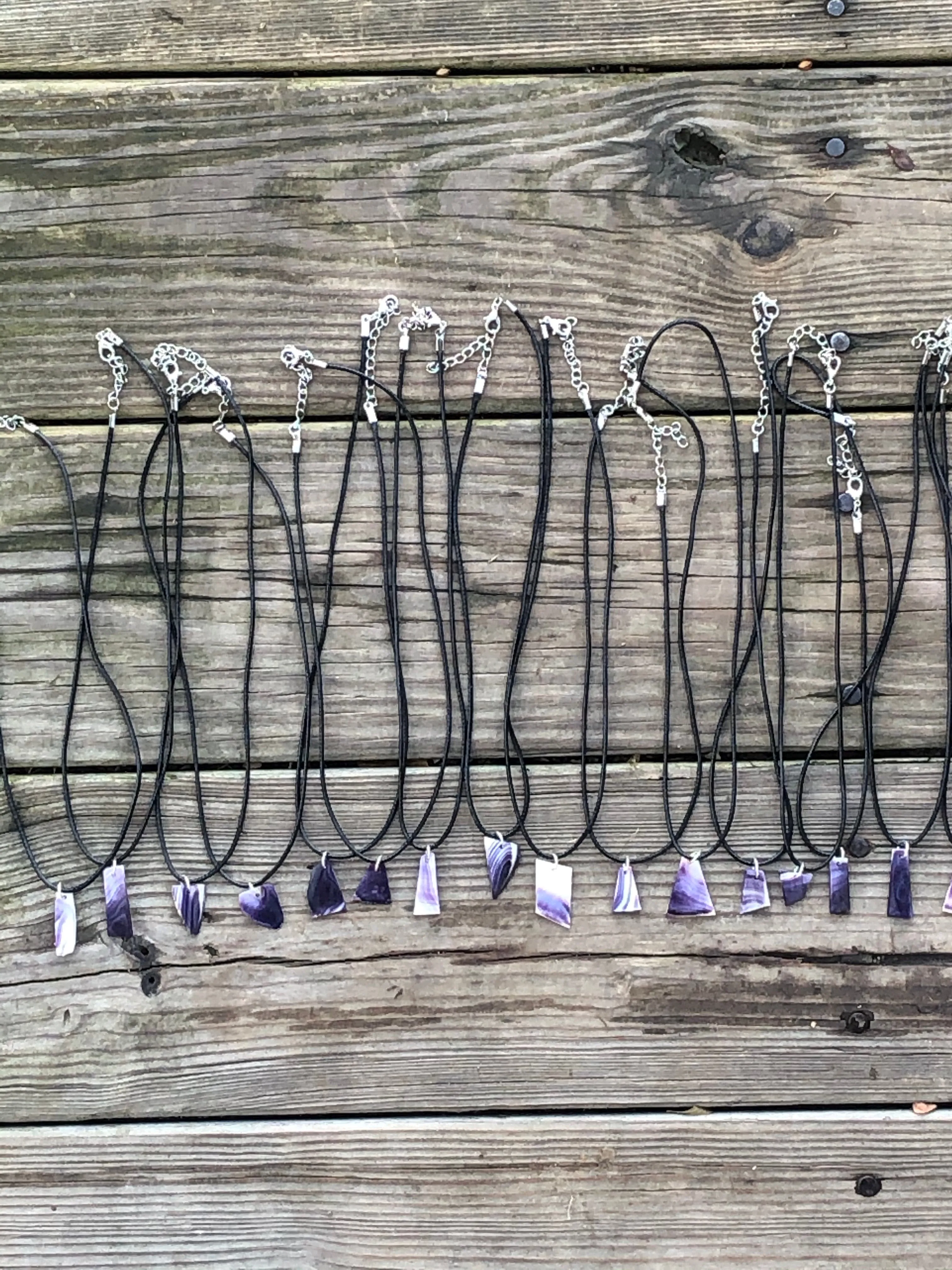 Free Form Wampum Necklaces