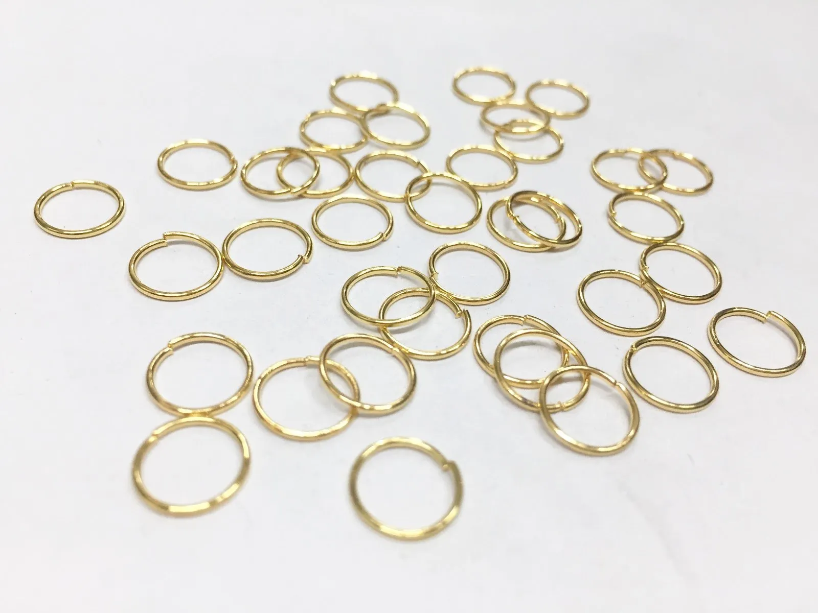 Golden Connector Metal Jump Ring- 9 mm