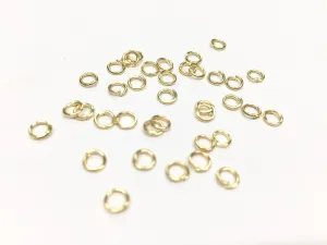 Golden Metal Connector Jump Rings- 4 mm