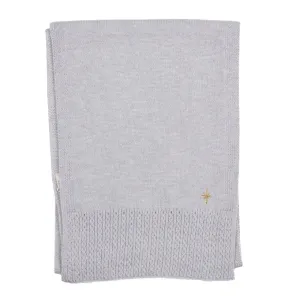 Grey Cable Scarf