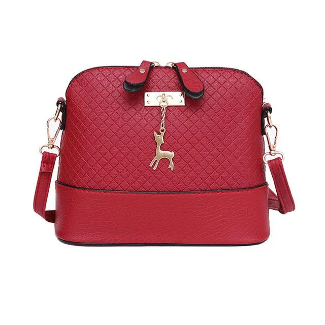 HOT SALE!2018 Women Messenger Bags Fashion Mini Bag With Deer Toy Shell Shape Bag Women Shoulder Bags handbag