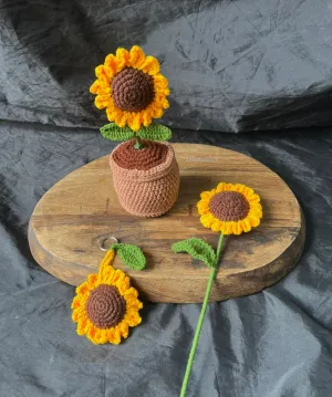 Ishmades Sunflower crochet bundle