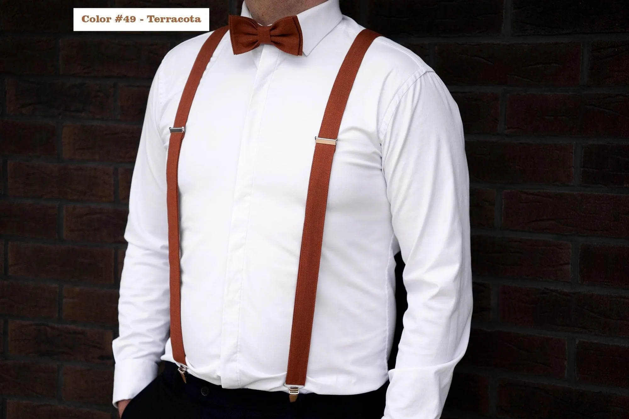 Ivory Wedding Bow Tie for Groom - Embrace Elegance with Eco-Friendly Linen