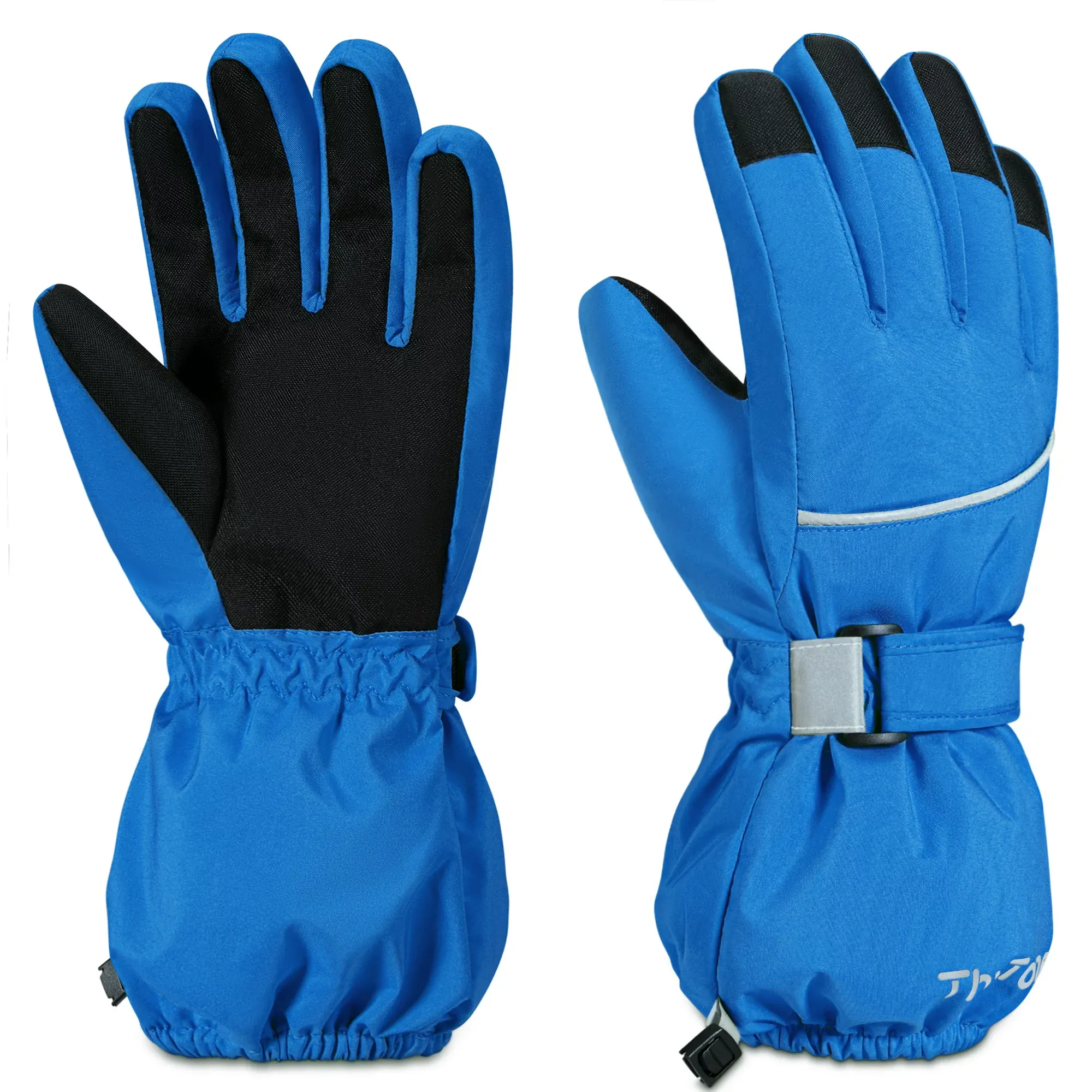 Kids Warm Gloves Winter Waterproof Snow Gloves for Ourdoor Sports Toddler Bulky Ski Gloves ZB116