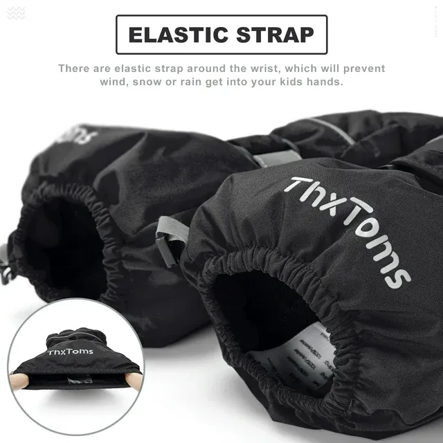 Kids Warm Gloves Winter Waterproof Snow Gloves for Ourdoor Sports Toddler Bulky Ski Gloves ZB116