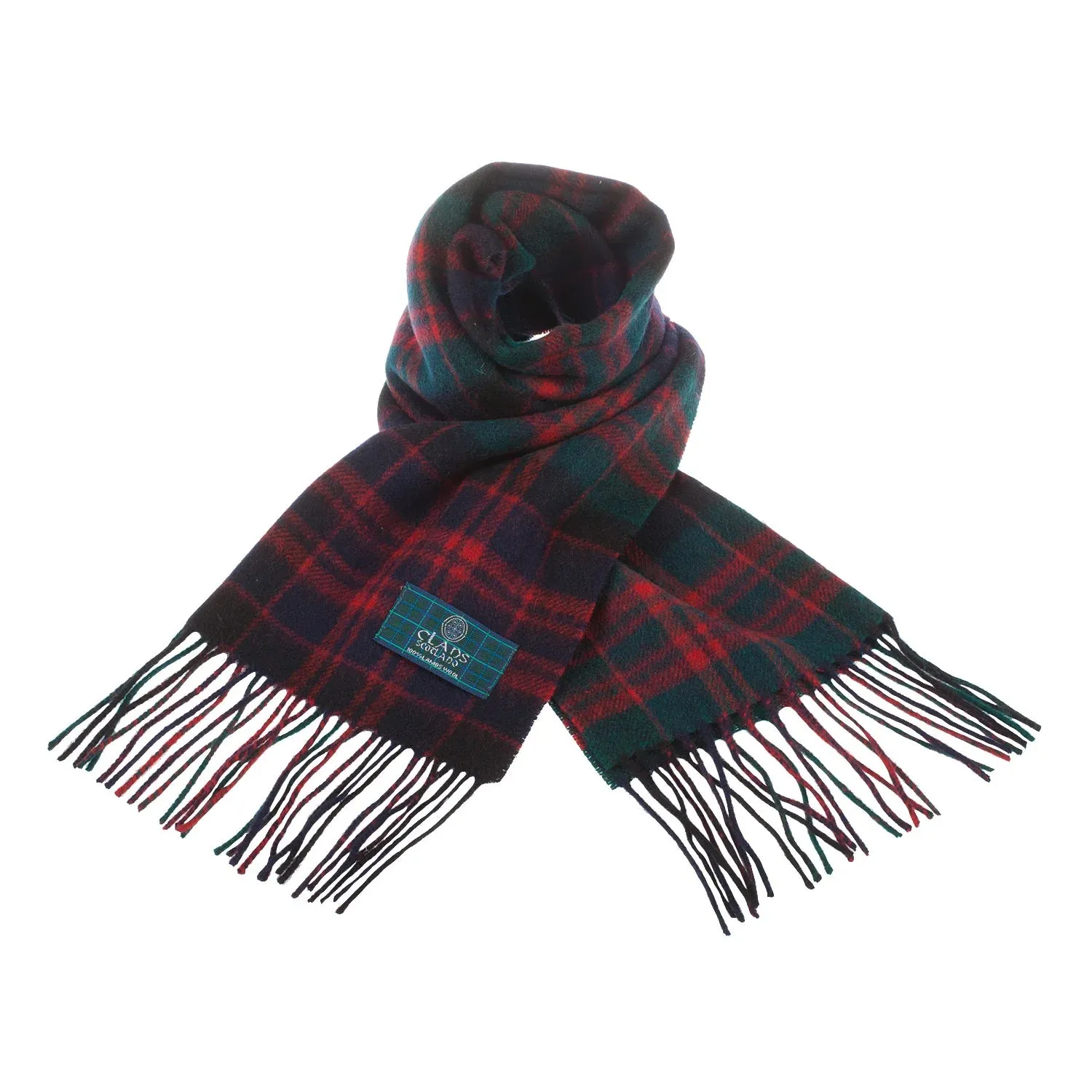 Lambswool Scottish Tartan Clan Scarf: FORBES-MACDONALD