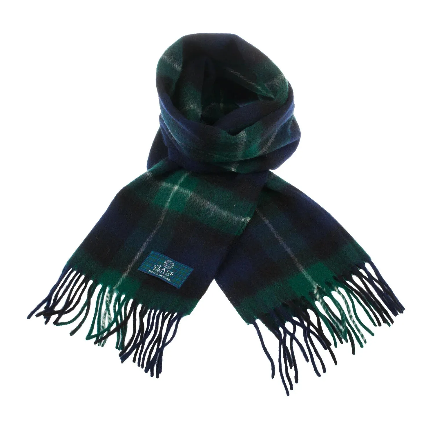 Lambswool Scottish Tartan Clan Scarf: FORBES-MACDONALD