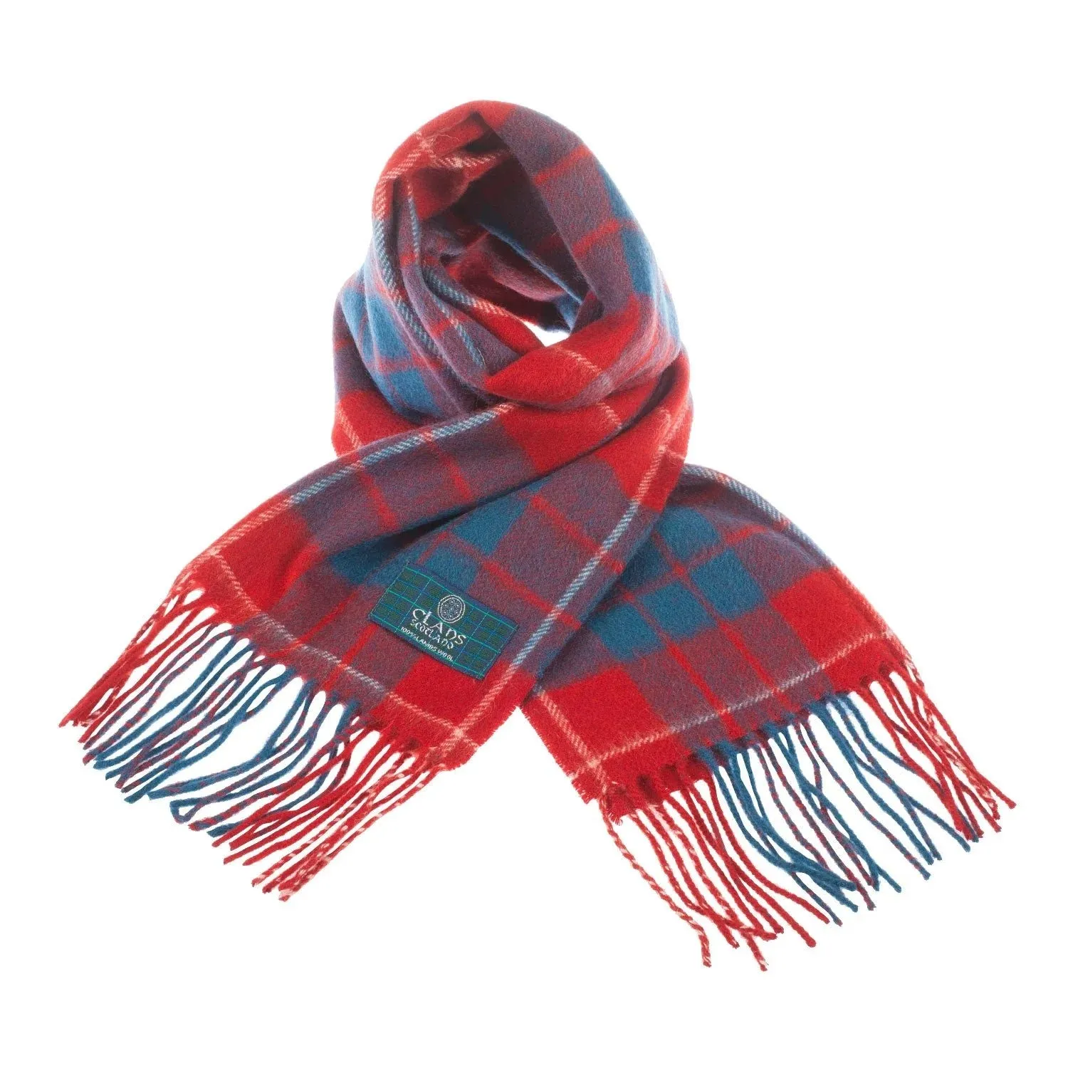 Lambswool Scottish Tartan Clan Scarf: FORBES-MACDONALD