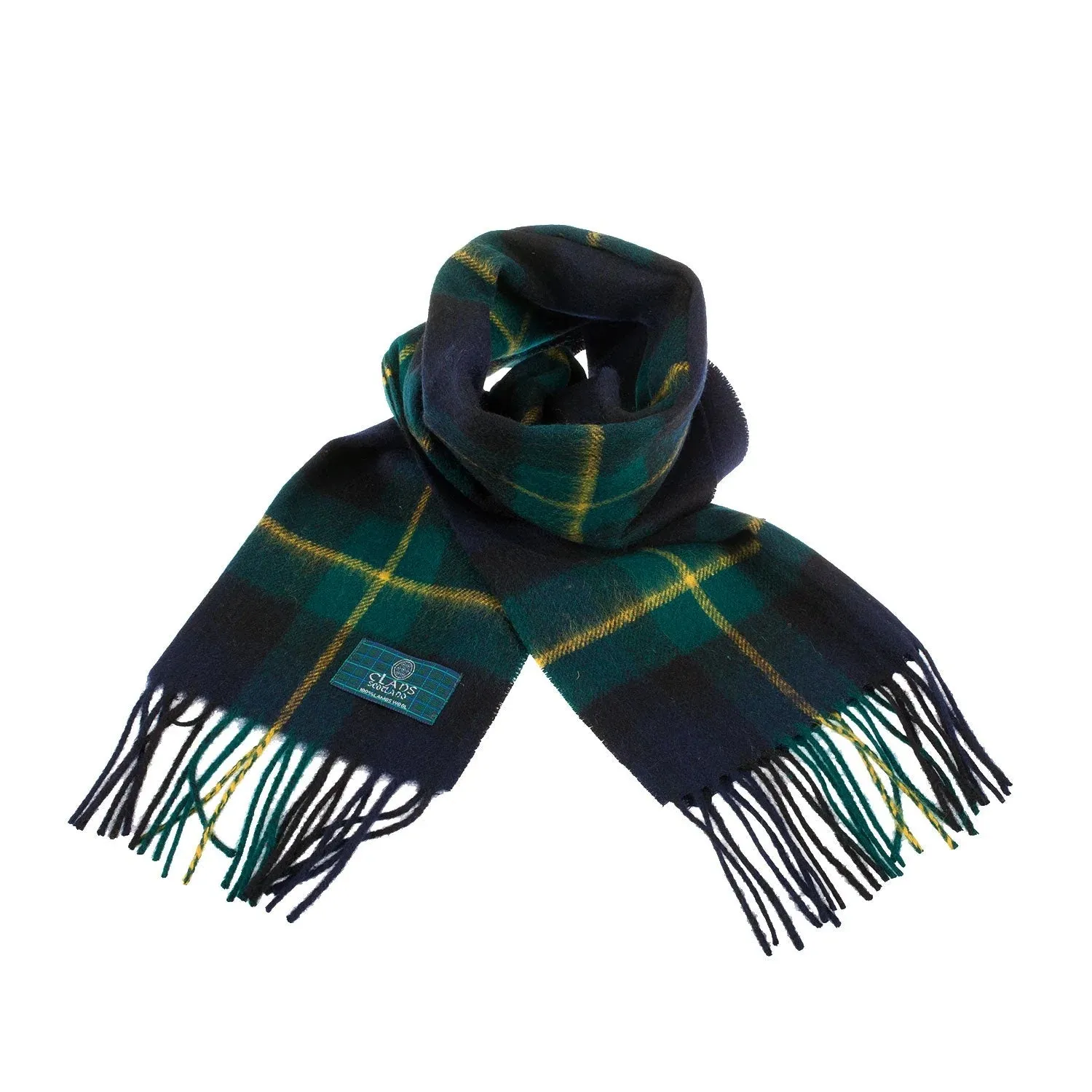 Lambswool Scottish Tartan Clan Scarf: FORBES-MACDONALD