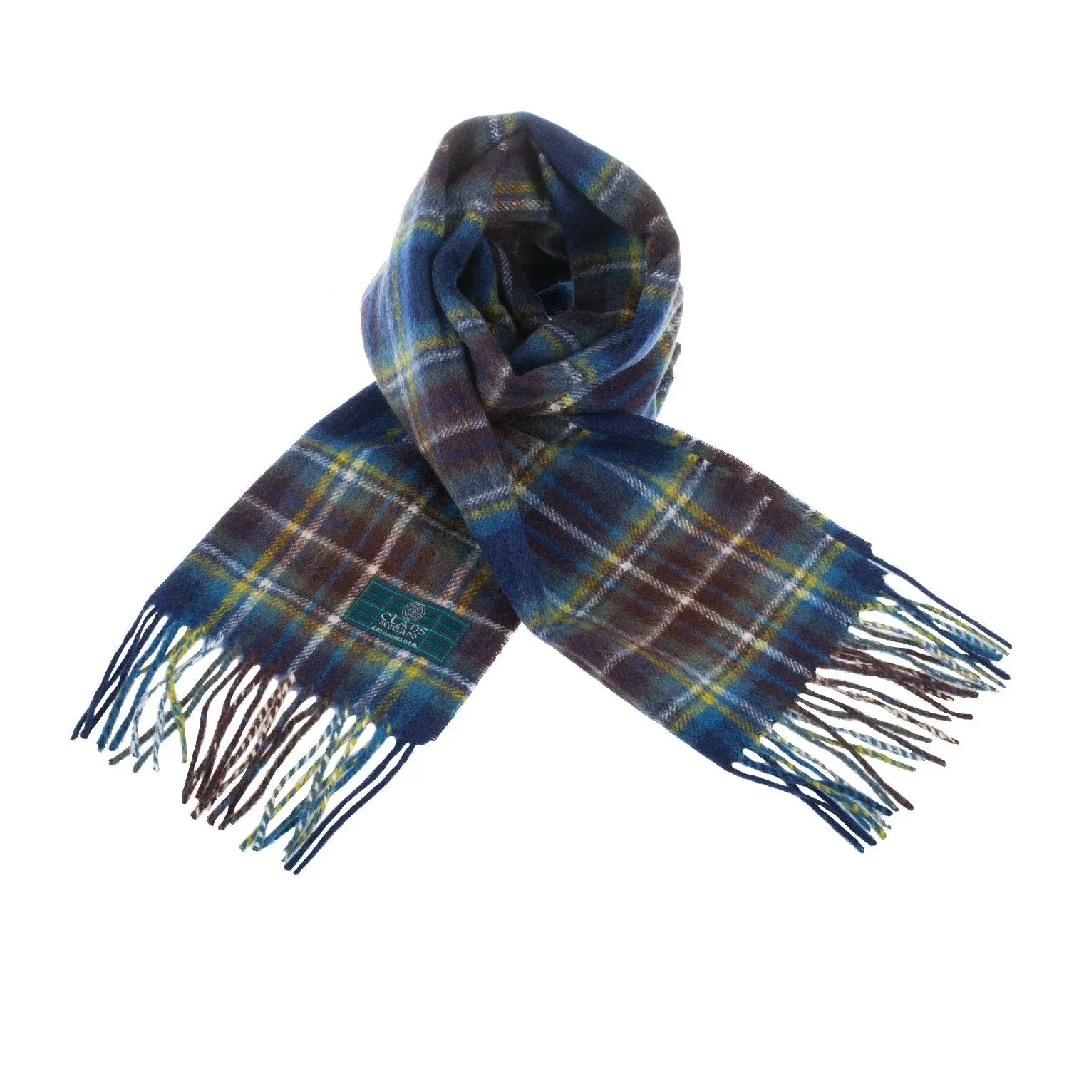 Lambswool Scottish Tartan Clan Scarf: FORBES-MACDONALD