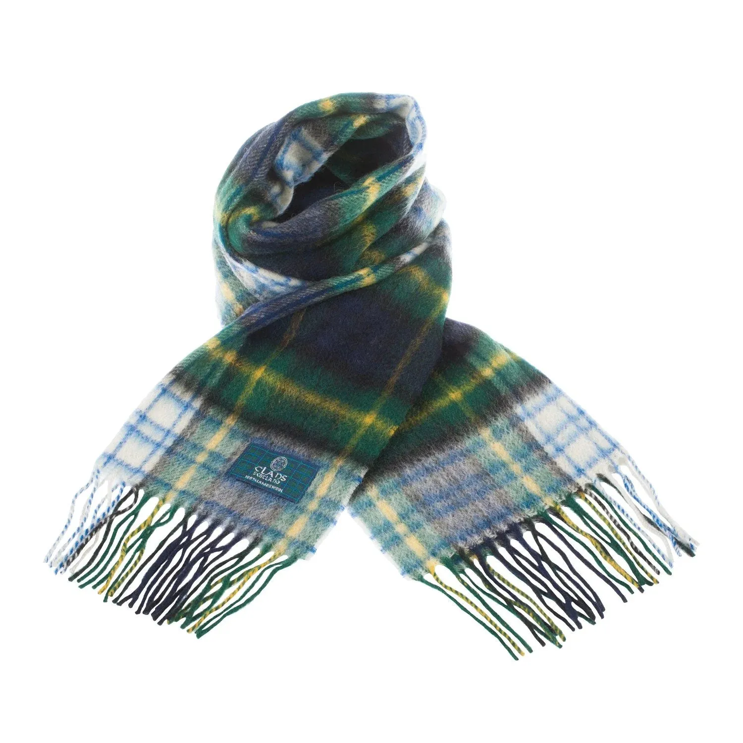 Lambswool Scottish Tartan Clan Scarf: FORBES-MACDONALD